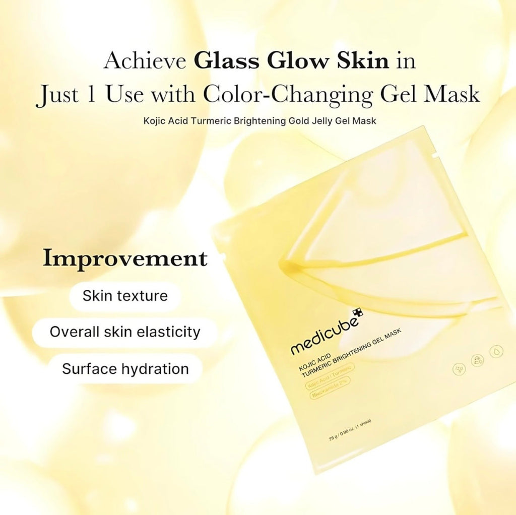 Medicube Kojic Acid & Turmeric Brightening Gel Mask — 4 x 28g