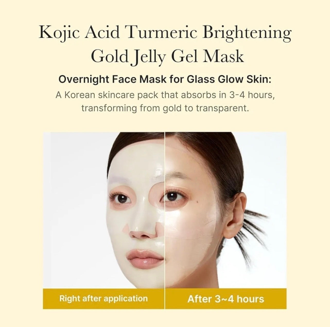 Medicube Kojic Acid & Turmeric Brightening Gel Mask — 4 x 28g