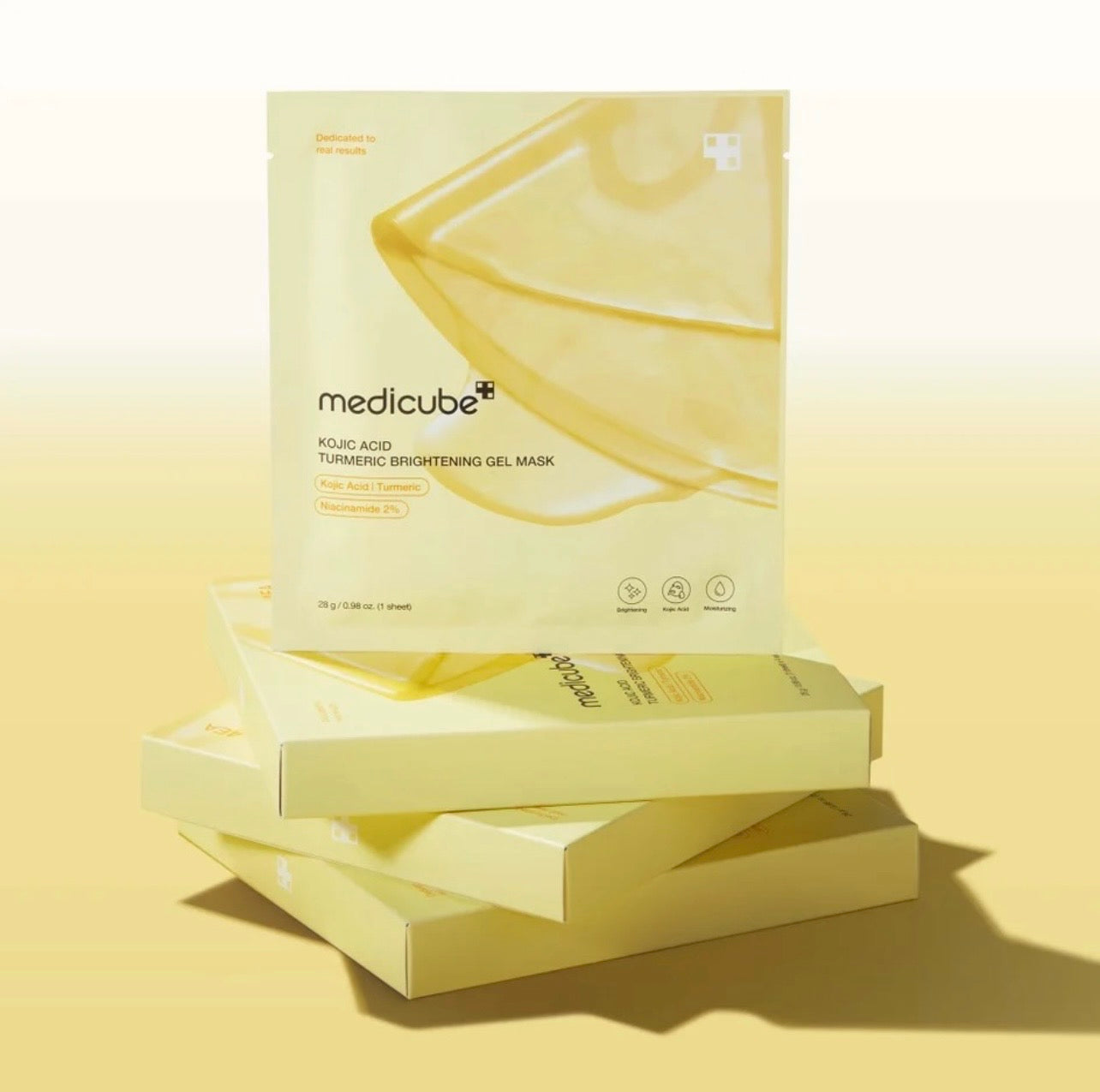 Medicube Kojic Acid & Turmeric Brightening Gel Mask — 4 x 28g